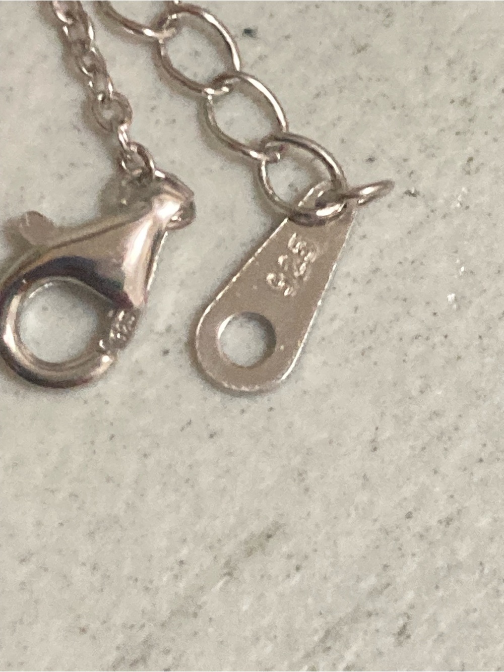 Sterling Silver Chain Necklace - stamped 925, 20inches